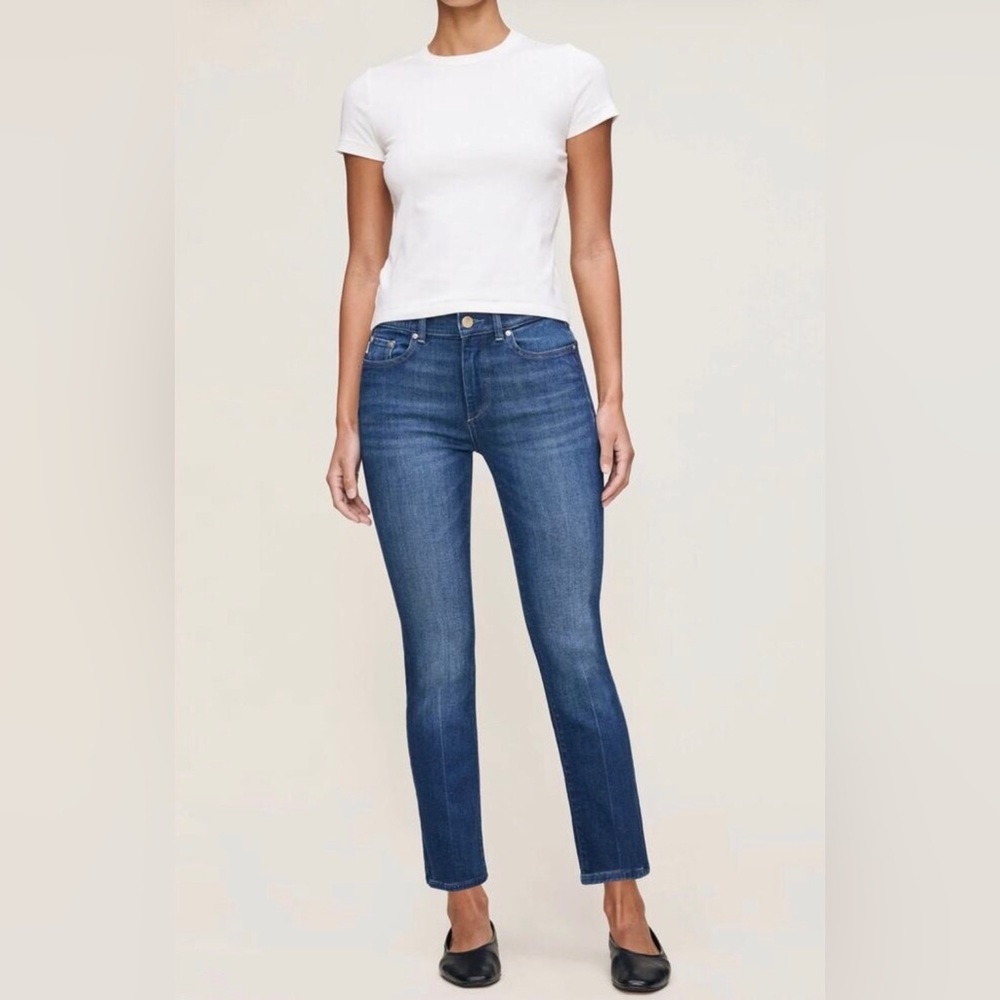 DL1961 Mara Straight Leg Instasculpt Ankle Denim Blue Jeans Pants 28